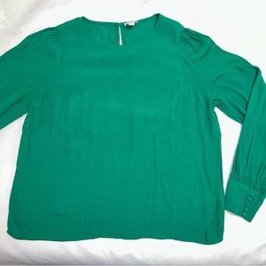 J.crew Factory NWOT top‎ Kelly green size large
